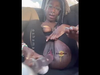 Realeshamae in Frayed Stockings Squirts and Masturbates in Car approximately Solicitude