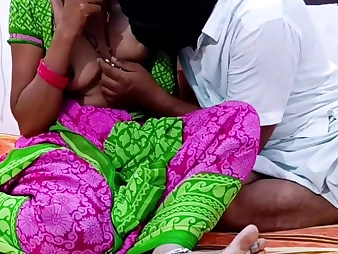 Indian Village Couple Homemade Telugu voice talking Rear End atmosphere Fuking