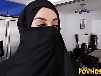 Victoria June's yam-sized globes juggle as she bj's added to tears up a fruitful man meat in all directions a burka