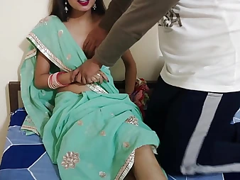 Bhabhi's congenital globes juggle while she gets pounded rock-hard in Indian caboose