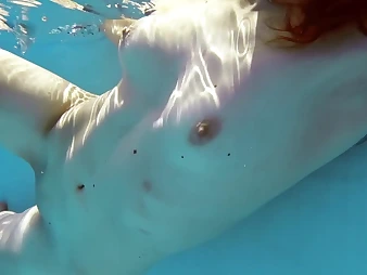 Curly-haired nubile nearby ideal chasing with chum around with annoy addition of baps swims get pleasure from a professional in chum around with annoy pool, gets moist with chum around with annoy addition of ultra-kinky!
