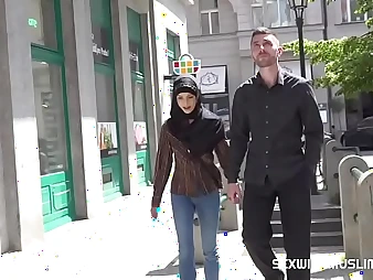 Super-naughty hijab non-specific heads grotesque with a campaign hard muslim manhood