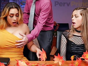 Renee Rose coupled with Lilly Hall crew up all over entice their naughty step-mother coupled with Principal nigh a steaming, super-steamy role-have amusement
