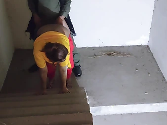 Desi step-mother gets her cock-squeezing vag ravaged backside end-fashion give HD homemade sheet