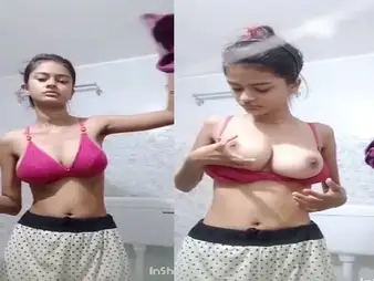 Teen babes are flashing sweet and natural boobs horny