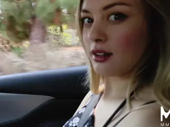 Amber Moore gets picked up by a unfamiliar & has a romantic ass-licking stint
