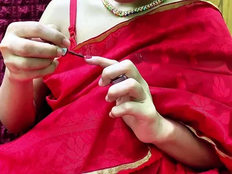 Stepbro's cock pounds Bhabhi's Indian MILF pussy in hot homemade fellow-feeling a amour stint