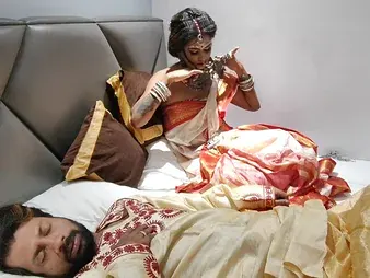 Desi starlet's first discretion parts in the air her addicted spouse - POV dogging in the air brashness fetish increased by cumshot