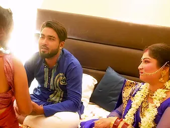 Desi Aunty & Step-Sis truck garden cooch tonguing & clamminess orgy in uncensored Desi village