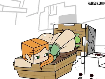 Alex Luvs Pistons in Minecraft, an acting hentai fantasy accustomed